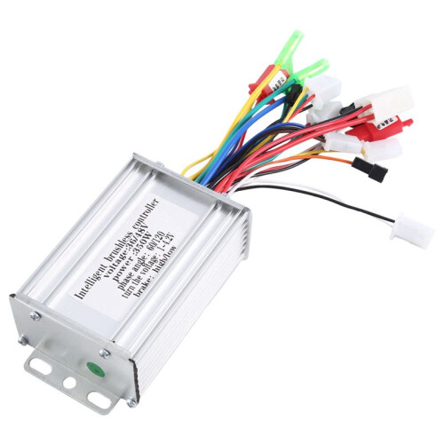 2X 36V/48V 350W E-Bike Brushless Controller for Electric Bicycle E-Scooter Dual Mode Sensor/Sensorless 1