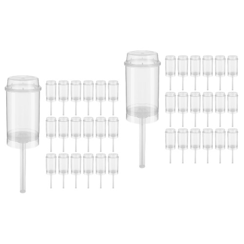80Pièces Récipients Push-Up Gâteaux En Transparent Pour DIY 2