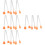 12Pièces Pinces Mini Silicone Orange Pour Aliments, Pain 7