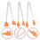 12Pièces Pinces Mini Silicone Orange Pour Aliments, Pain 9