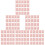 120Pièces Boîtes Cadeaux Rose À Rayures Pour Stockage 9