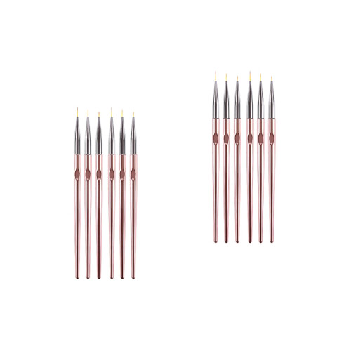 4Ensembles Liner Nail Art Rose Outils Précis 2