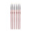 4Ensembles Liner Nail Art Rose Outils Précis 10