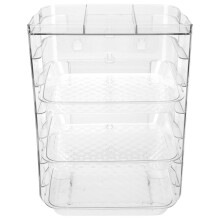 2Pièces Support De Rangement Murale Transparent Plateau Multi-Couches