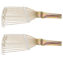 6Pièces Peignes Laine Doux Dorés Pour Poils Animaux Fermiers Portable