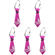 5Pièces Cravates Violet Pour Halloween En , Accessoire De Fête