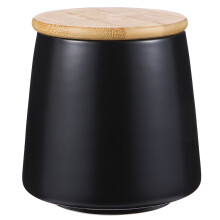 2Ensembles Bocaux Céramiques Cuisine Couvercle Bambou