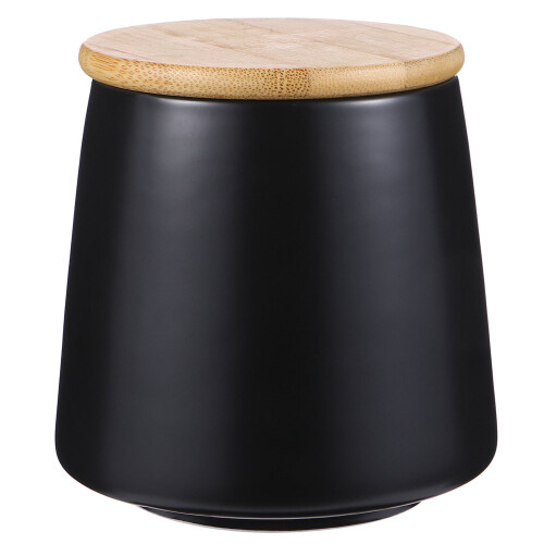 2Ensembles Bocaux Céramiques Cuisine Couvercle Bambou