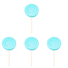 4Pièces Accessoires Photo Bleu Sucettes Simulation Artisanat Enfants