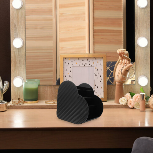 3Pièces Support Multifonction Noir En Plastique Pour Crayons 2