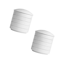 2Pièces Palettes En Porcelaine Blanches Pour Mélange Couleurs Peinture