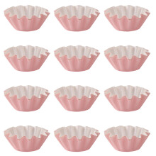 100Pièces Caissettes À Cupcakes Roses En Papier Résistant, Idéal Four
