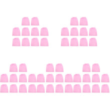 50Pièces Peignoirs Bain Jetables Rose Élastique Non- Pour Salon