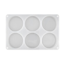 HartsunderläGgsformar 6-HåLighets Djupa Runda UnderläGg Silikonformar UnderläGgsformar för Epoxiharts DIY-UnderläGg Hartskonstpresenter