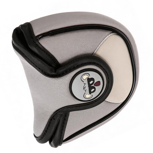 3Pièces Housses Putter Golf PU Semi-Circulaires Gris