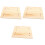 3Pièces Planche Bois Kaki Pour Écureuil Durable 3
