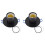 2Pièces Douille Lampe Noire E27 À Vis Pour Chambre Café 1
