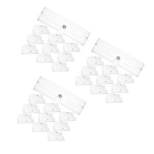 30Pièces Boîtes Rangement Lunettes PVC Assorties Usage