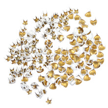 200Pièces Rivets Miniatures Blancs DIY Accessoires Décor
