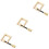 3Pièces Fixation Clips Luthier Pour Réparation Violon Efficace 4