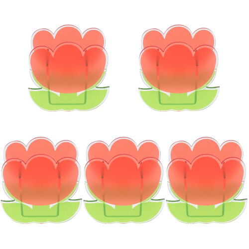 5Pièces Support Vase Déco Petit Coloré Enfant 1