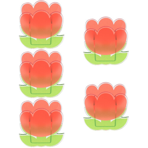 5Pièces Support Vase Déco Petit Coloré Enfant 2
