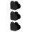 3Pièces Support Multifonction Noir En Plastique Pour Crayons 11