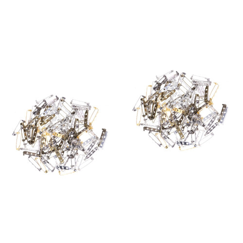 200Pièces Broches En Fer 3 Trous Couleurs Variées Pour 2