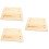 3Pièces Planche Bois Kaki Pour Écureuil Durable 7