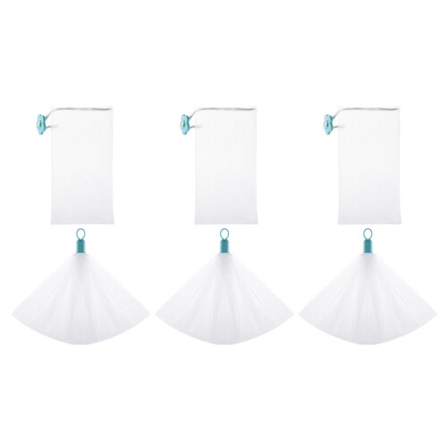 18Pièces Pochettes Exfoliantes Blanches Pour Et Bain 1
