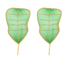 2Pièces Décor Éventails Palmier Vert En Pour Festival