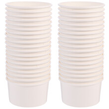200Pièces Coupelles Blanches Pour Glace Pudding Gâteau