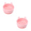 2Pièces Dînette Bébé Silicone Rose, Usage Garderie 1