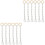 12Pièces Suspension Plantes Macramé En Corde Bois 1