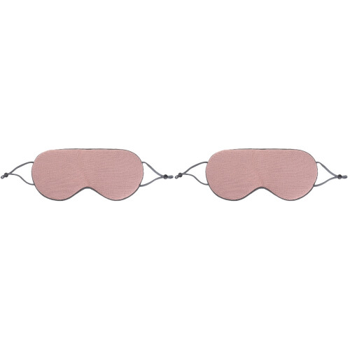 2Pièces -Yeux En Soie Double-Face Confortable Pour