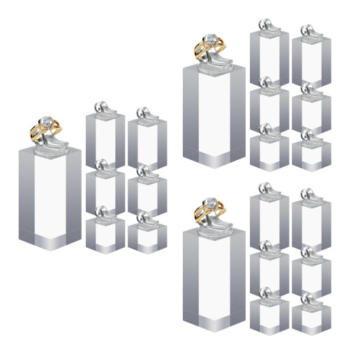 21Pièces Support Anneaux Transparent Pour Boucles