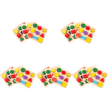 15Pièces Jouet En Bois Tri Formes Éducatif Multi Couleurs Pour Enfants