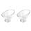 2Pièces Transparent Élégant Pour Fruits Snacks 1