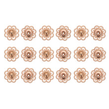 30Paires Boutons Pression Dorés, Idéal Pour Décorer Manteaux Pulls