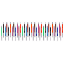 36Pièces Eyeliners Séchage Rapide Multicouleurs Kit