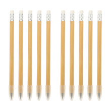 10Pièces Crayons Pratiques Bois Bambou Kaki Pour Usage