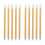10Pièces Crayons Pratiques Bois Bambou Kaki Pour Usage 1