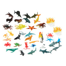 192Pièces Animaux Simulés Océaniques En Plastique Jouets Décor Maison