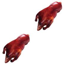 2Pièces Coussin Canard Rôti Rouge En Peluche Doux Décoration