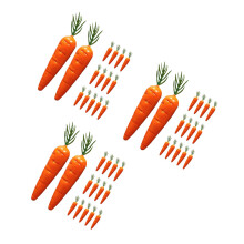 45Pièces Mini Carottes Artificielles En Mousse Décor Pâques Colorées