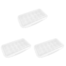 3Pièces Boîte À Œufs Empilable Réfrigérateur Plastique