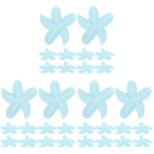 30Pièces Miniatures Étoiles De Résistantes Décor Polyvalent Bleu