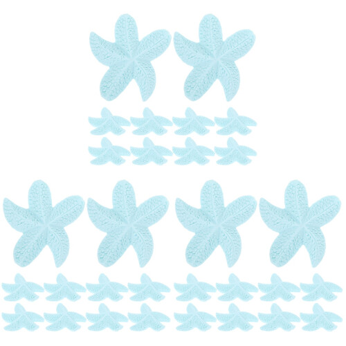 30Pièces Miniatures Étoiles De Résistantes Décor Polyvalent Bleu