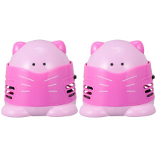 2Pièces Collecteur De Poussière Rose Portable Mini Pour Bureau
