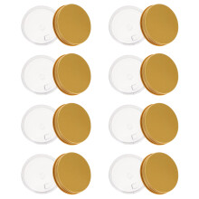 16Pièces Flacons Crème Plastique Dorés Stockage Cosmétique